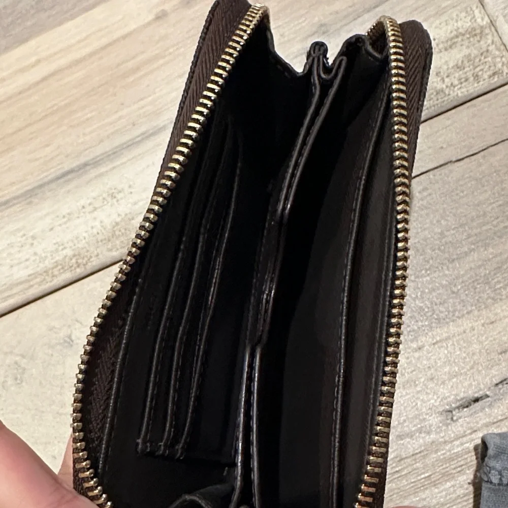 Michael Kors Brown and Gold Wristlet wallet bag